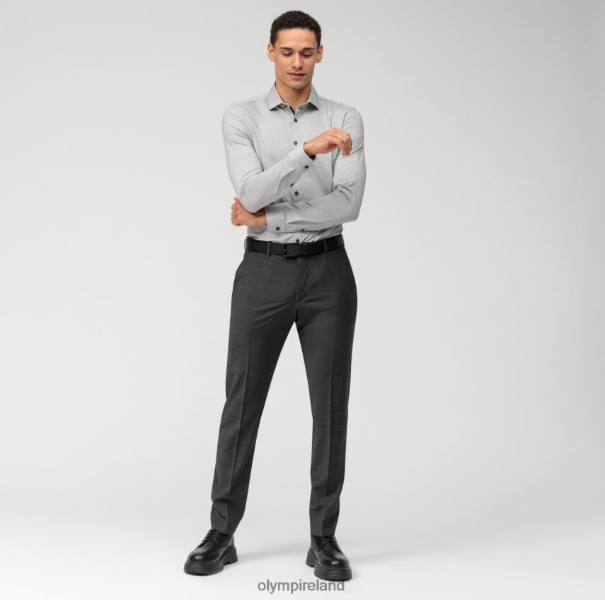 Clothing OLYMP No. Six 24/Seven Super Slim, Business Shirt, Modern Kent, Black 24L84646