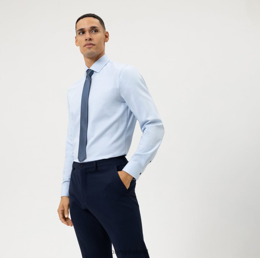 Clothing OLYMP No. Six 24/Seven Super Slim, Business Shirt, Modern Kent, Bleu 24L84698