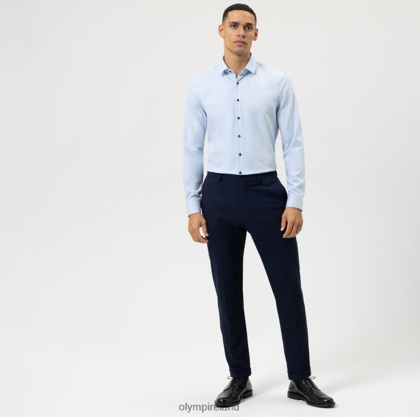 Clothing OLYMP No. Six 24/Seven Super Slim, Business Shirt, Modern Kent, Bleu 24L84698