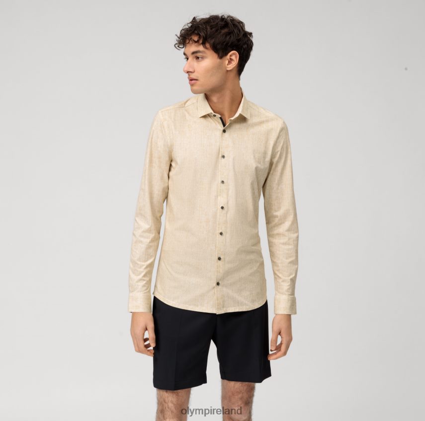 Clothing OLYMP No. Six 24/Seven Super Slim, Business Shirt, Modern Kent, Brass 24L846149