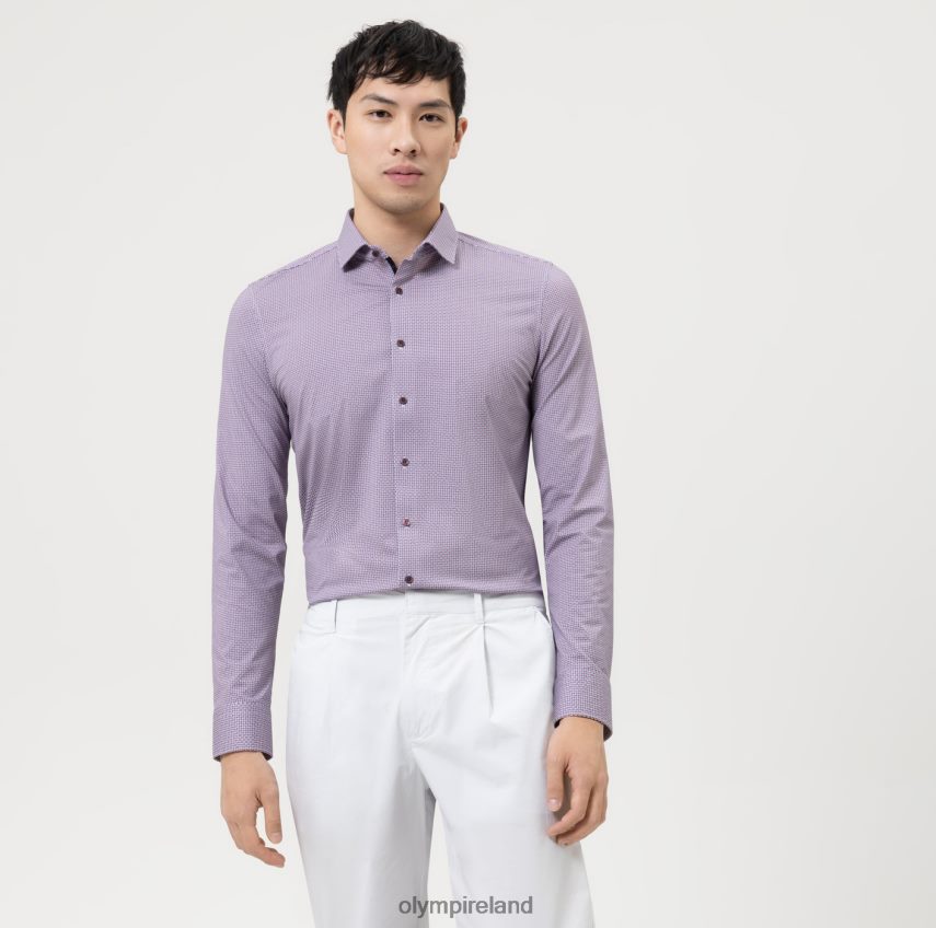 Clothing OLYMP No. Six 24/Seven Super Slim, Business Shirt, Modern Kent, Fuchsia 24L84619