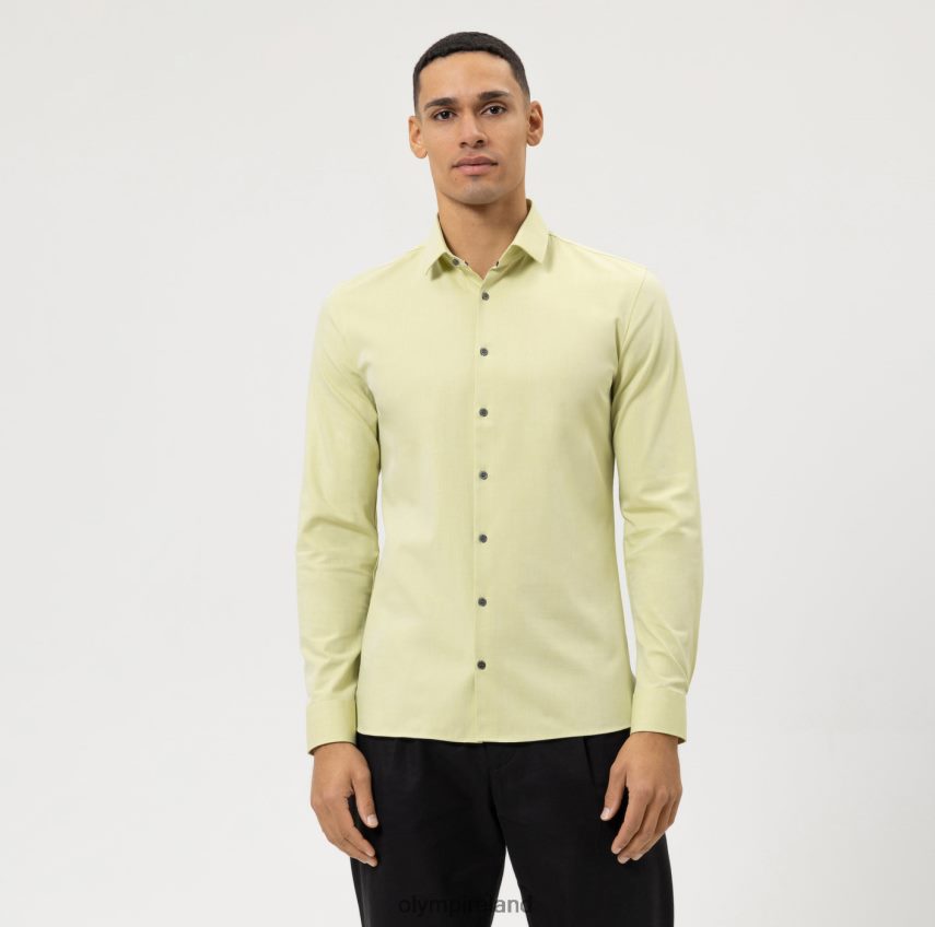 Clothing OLYMP No. Six 24/Seven Super Slim, Business Shirt, Modern Kent, Green 24L846146
