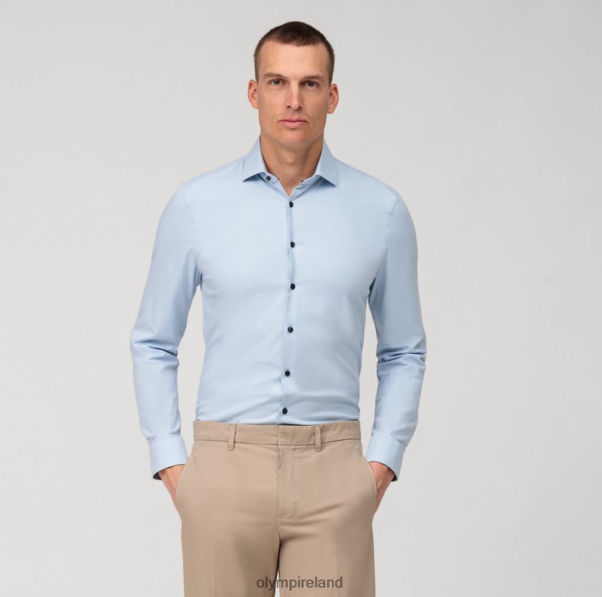 Clothing OLYMP No. Six 24/Seven Super Slim, Business Shirt, Modern Kent, Light Blue 24L84649