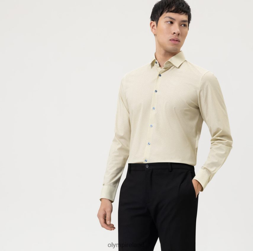 Clothing OLYMP No. Six 24/Seven Super Slim, Business Shirt, Modern Kent, Lime 24L846137