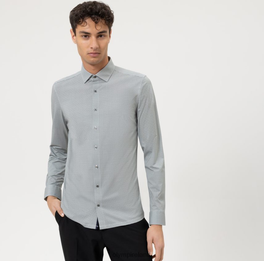 Clothing OLYMP No. Six 24/Seven Super Slim, Business Shirt, Modern Kent, Lime 24L846152