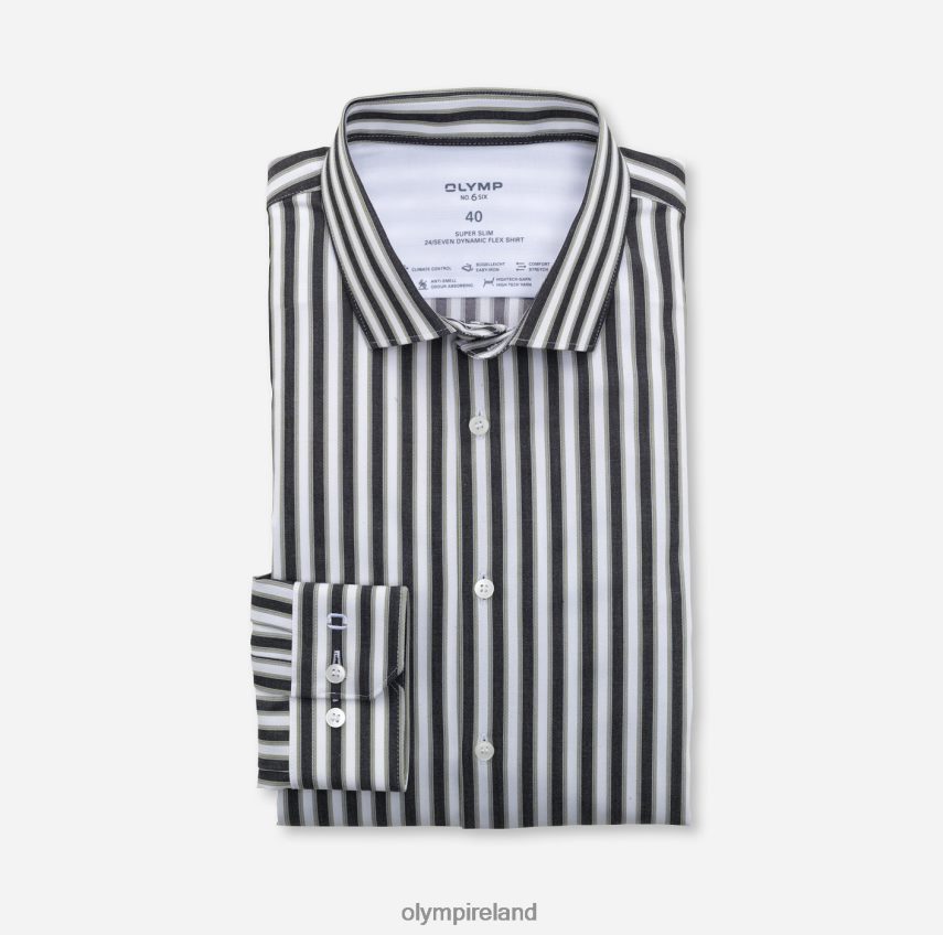 Clothing OLYMP No. Six 24/Seven Super Slim, Business Shirt, Modern Kent, Lime Green 24L846232