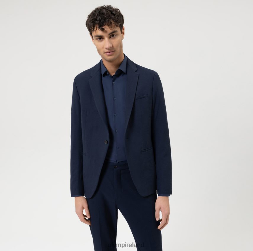 Clothing OLYMP No. Six 24/Seven Super Slim, Business Shirt, Modern Kent, Marine 24L84633