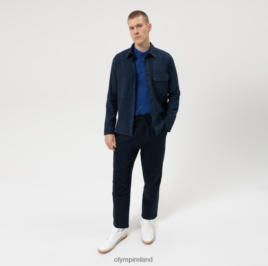 Clothing OLYMP No. Six 24/Seven Super Slim, Business Shirt, Stand-Up Collar, Royal 24L84636