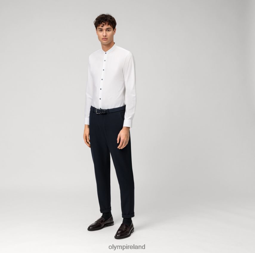 Clothing OLYMP No. Six 24/Seven Super Slim, Business Shirt, Stand-Up Collar, White 24L846208