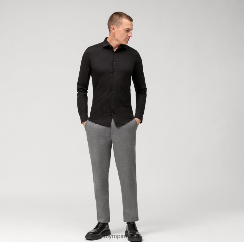 Clothing OLYMP No. Six 24/Seven Super Slim, Business Shirt, Urban Kent, Black 24L846109