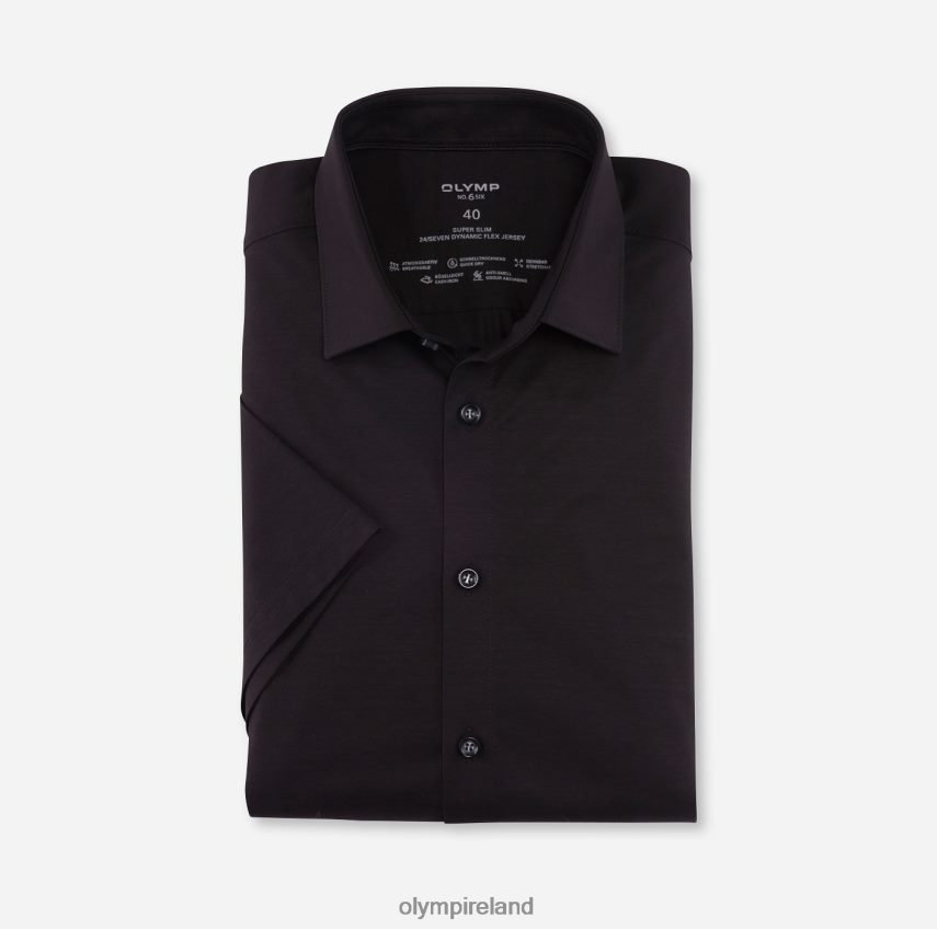 Clothing OLYMP No. Six 24/Seven Super Slim, Business Shirt, Urban Kent, Black 24L84692