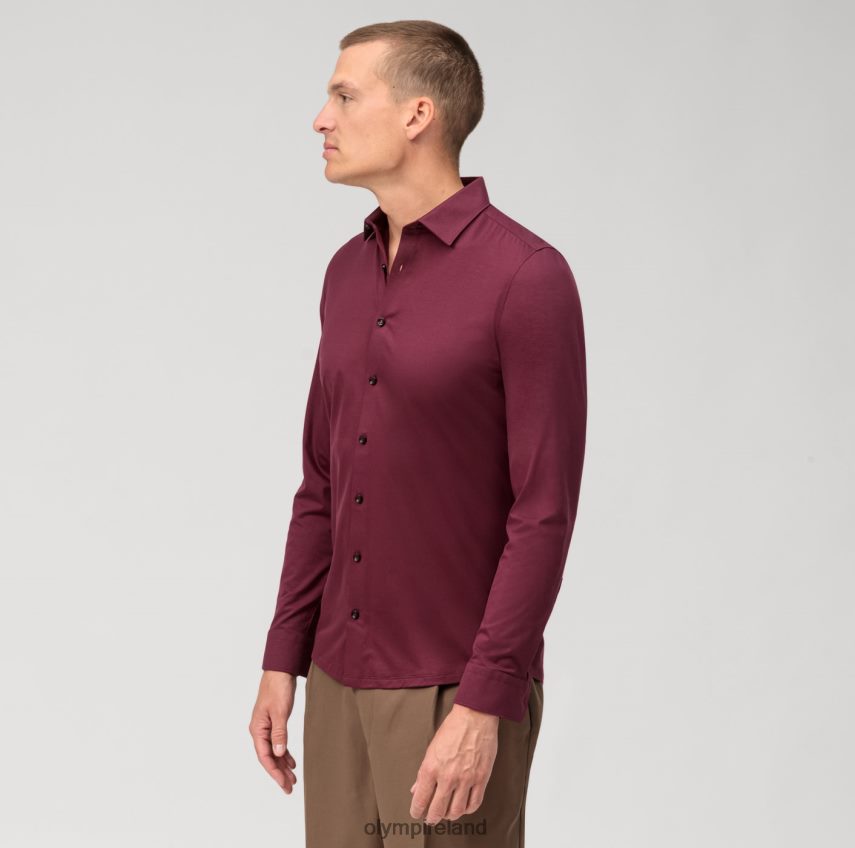 Clothing OLYMP No. Six 24/Seven Super Slim, Business Shirt, Urban Kent, Chianti 24L846135