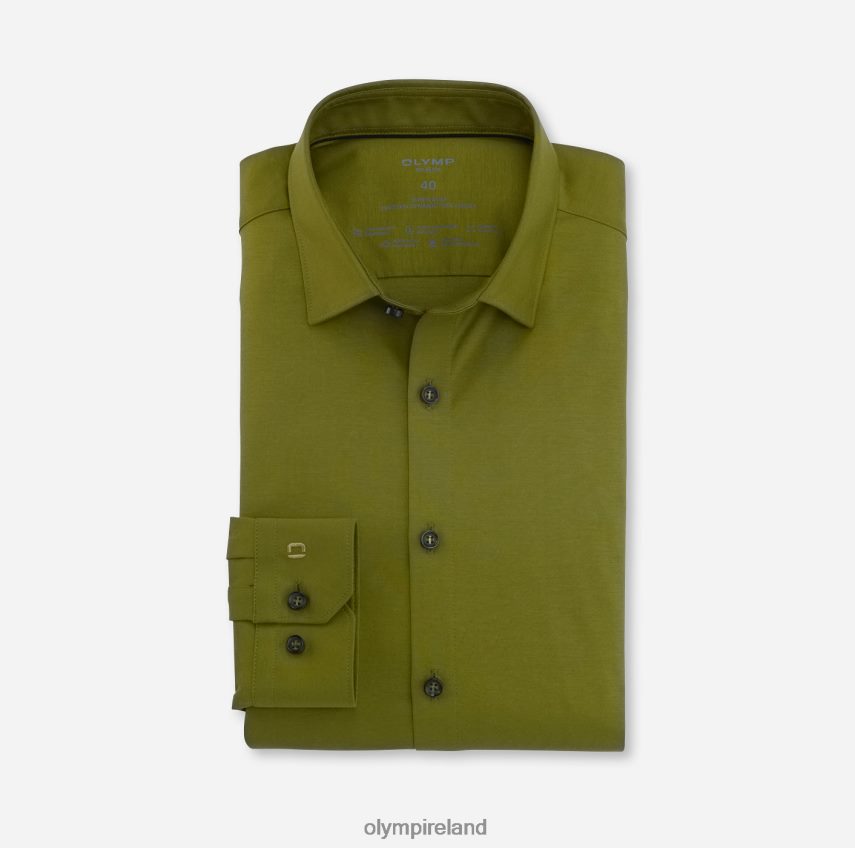 Clothing OLYMP No. Six 24/Seven Super Slim, Business Shirt, Urban Kent, Khaki 24L846144