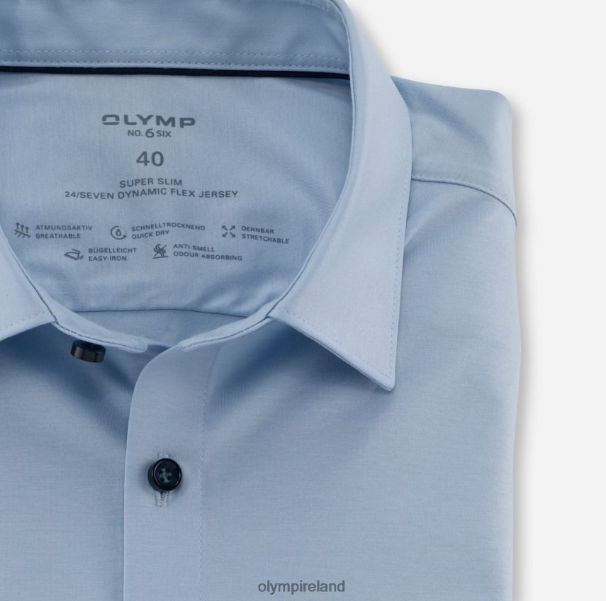 Clothing OLYMP No. Six 24/Seven Super Slim, Business Shirt, Urban Kent, Light Blue 24L84637