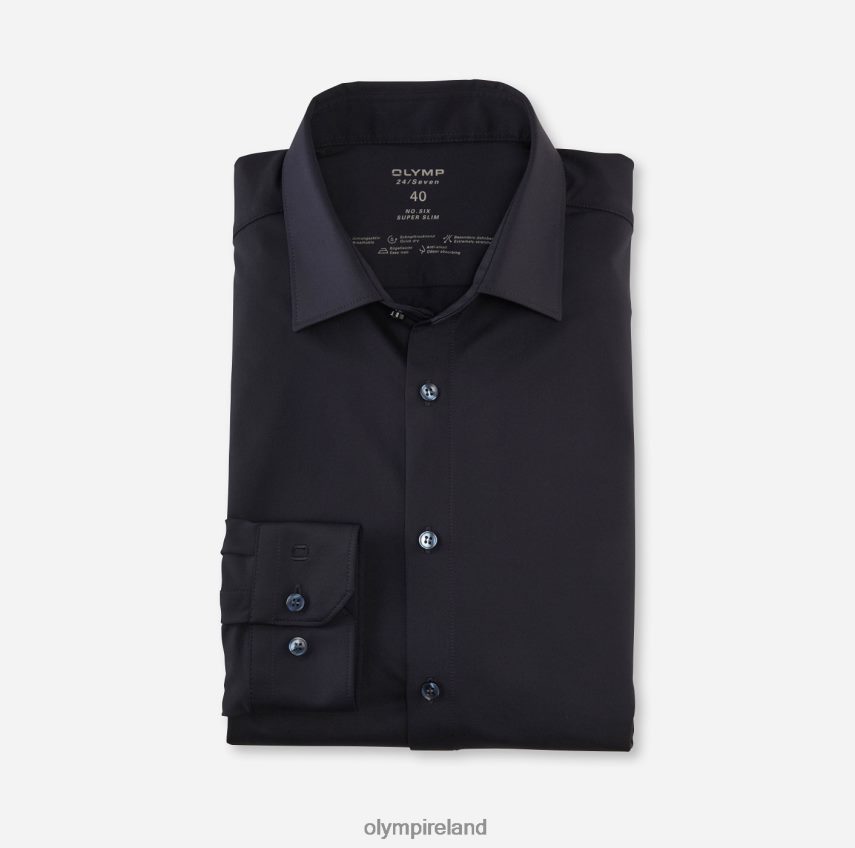 Clothing OLYMP No. Six 24/Seven Super Slim, Business Shirt, Urban Kent, Marine 24L84645