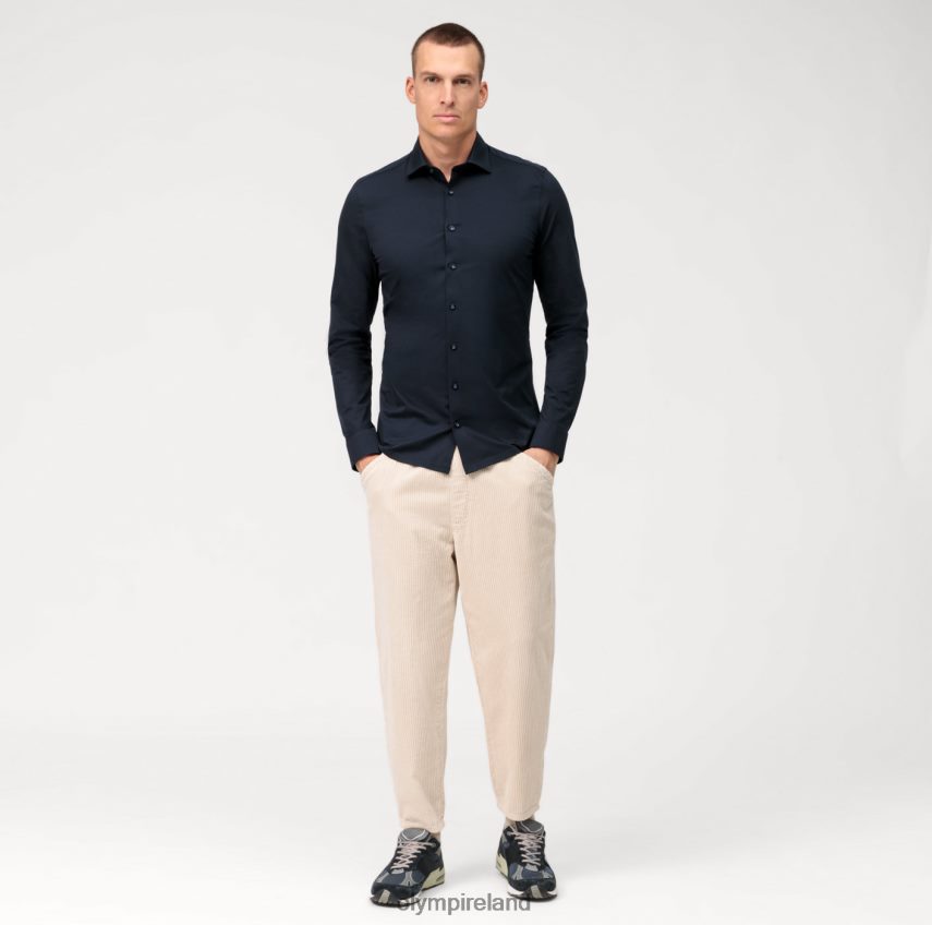 Clothing OLYMP No. Six 24/Seven Super Slim, Business Shirt, Urban Kent, Marine 24L84655