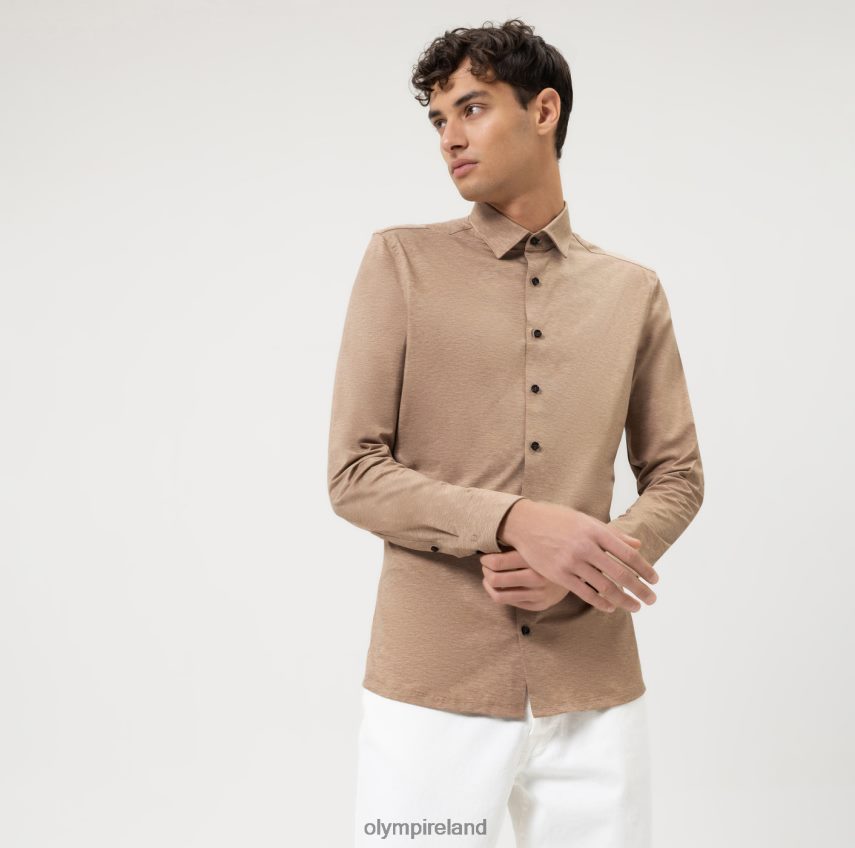 Clothing OLYMP No. Six 24/Seven Super Slim, Business Shirt, Urban Kent, Natural 24L846174