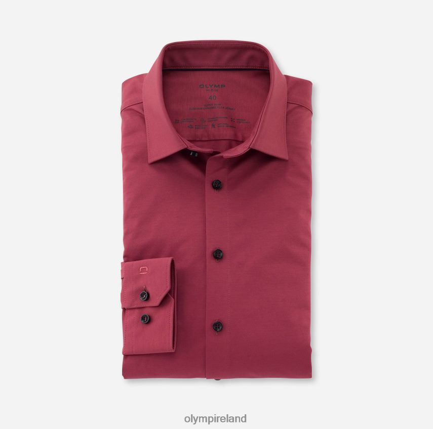 Clothing OLYMP No. Six 24/Seven Super Slim, Business Shirt, Urban Kent, Rosewood 24L846167