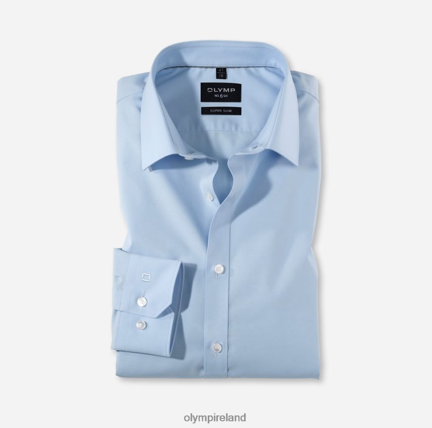Clothing OLYMP No. Six Super Slim, Business Shirt, Long Sleeve Extra Long, Urban Kent, Light Blue 24L846337