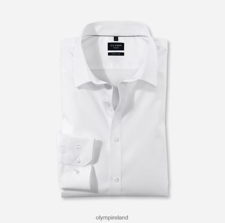 Clothing OLYMP No. Six Super Slim, Business Shirt, Long Sleeve Extra Long, Urban Kent, White 24L846338