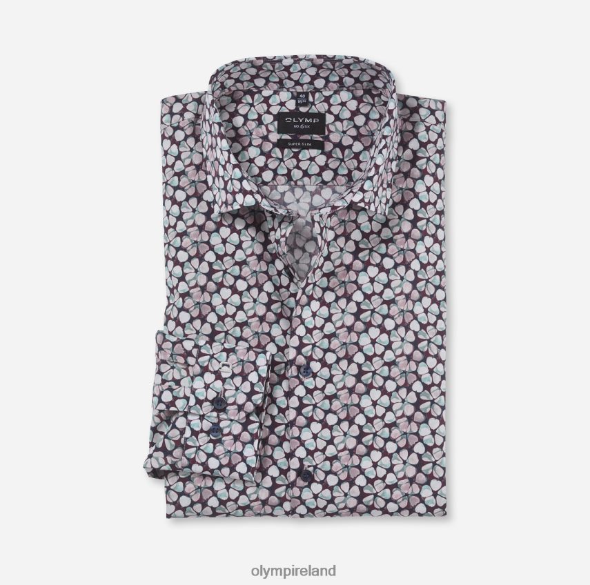 Clothing OLYMP No. Six Super Slim, Business Shirt, Modern Kent, Emerald 24L8461