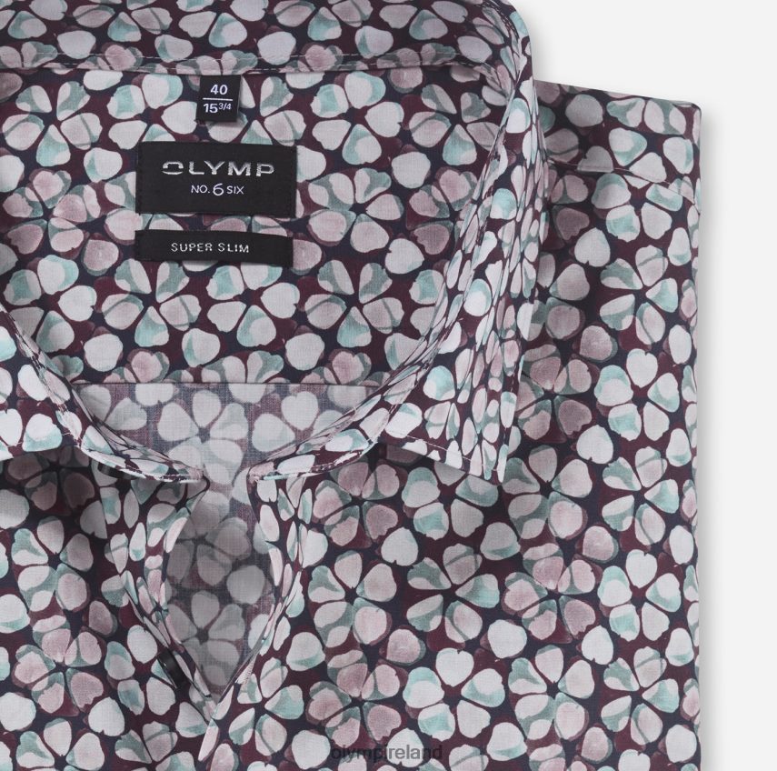 Clothing OLYMP No. Six Super Slim, Business Shirt, Modern Kent, Emerald 24L8461