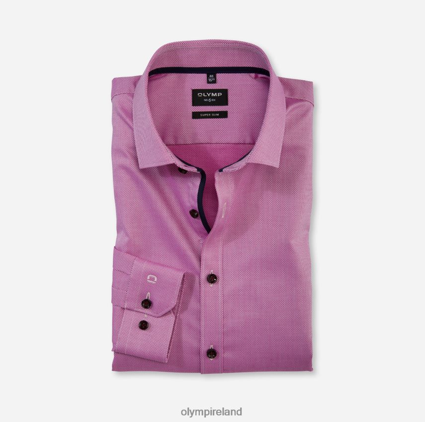 Clothing OLYMP No. Six Super Slim, Business Shirt, Modern Kent, Fuchsia 24L846217