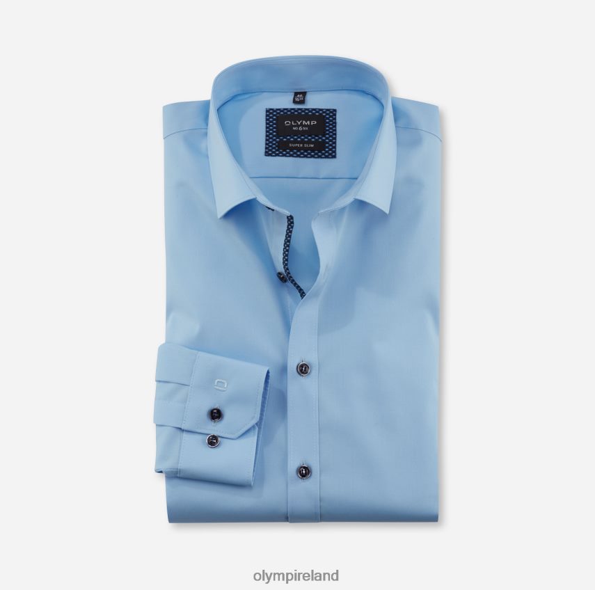 Clothing OLYMP No. Six Super Slim, Business Shirt, Modern Kent, Light Blue 24L846283