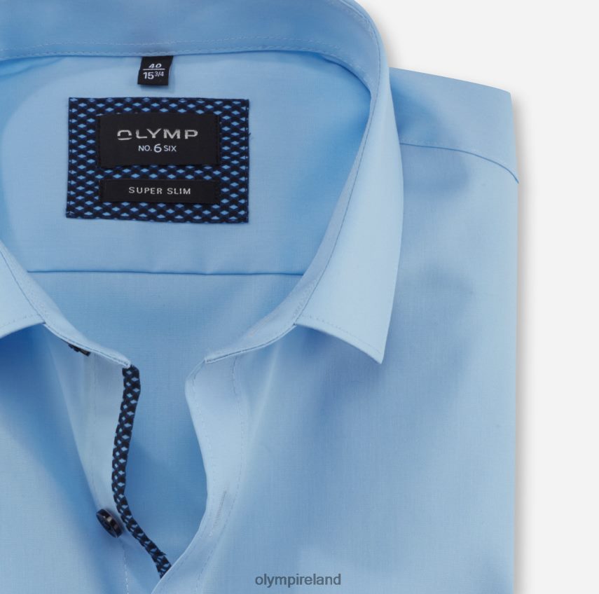 Clothing OLYMP No. Six Super Slim, Business Shirt, Modern Kent, Light Blue 24L846283
