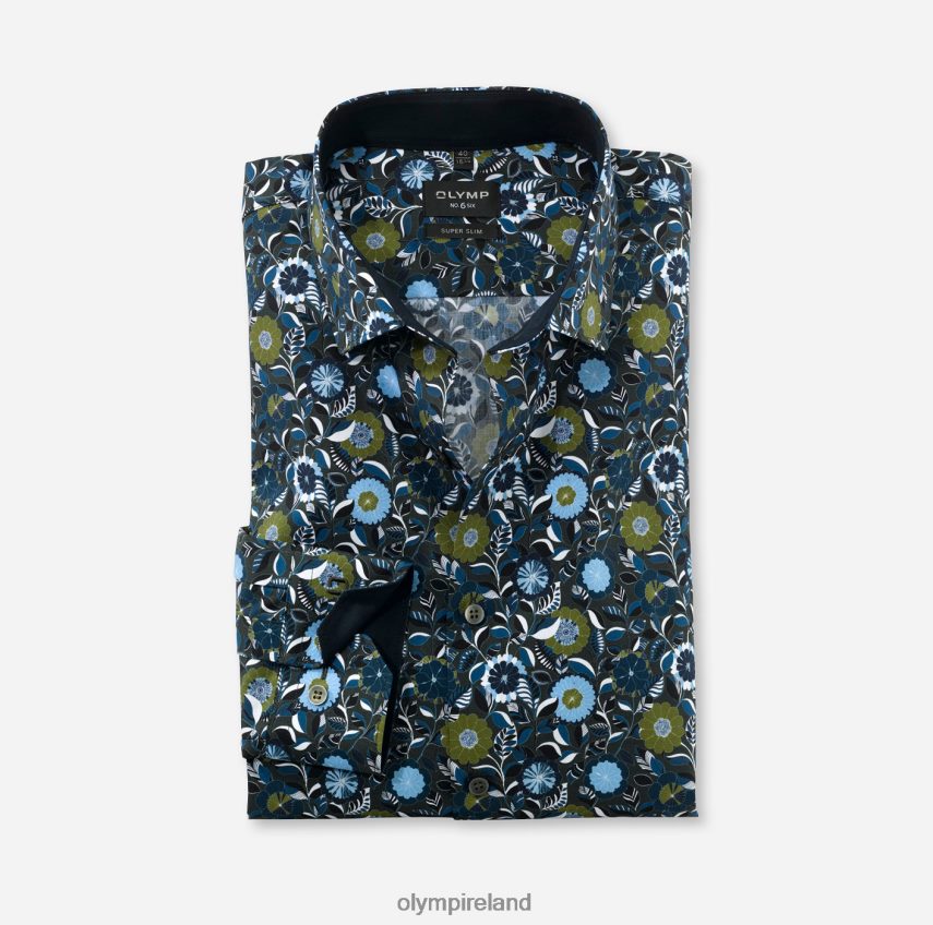 Clothing OLYMP No. Six Super Slim, Business Shirt, Modern Kent, Lime 24L84610