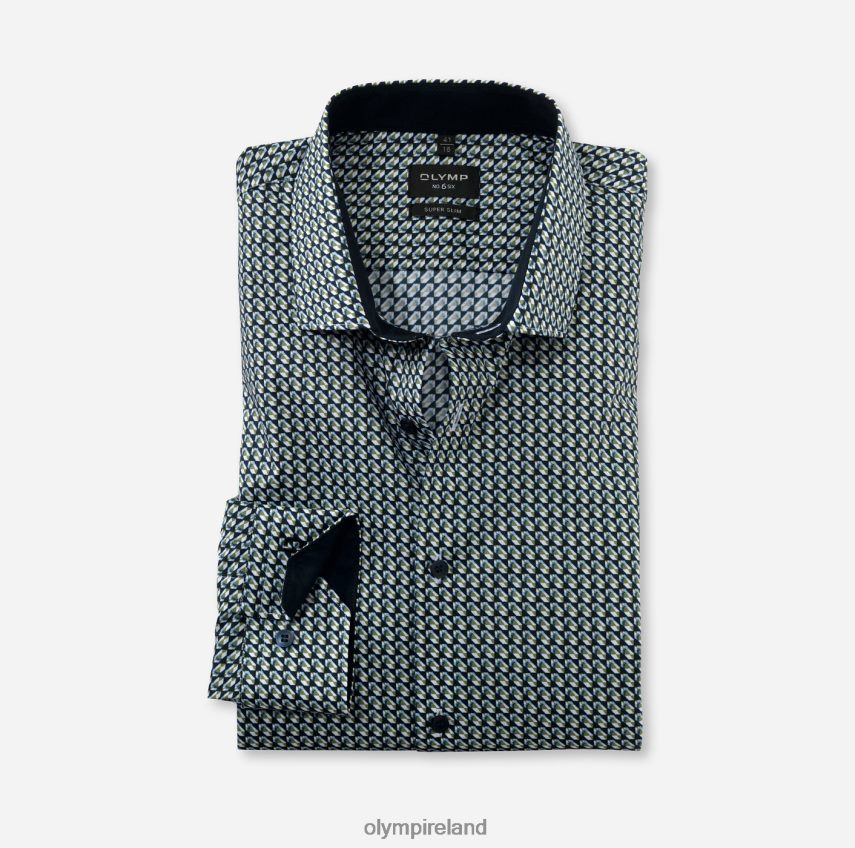 Clothing OLYMP No. Six Super Slim, Business Shirt, Modern Kent, Lime 24L846195