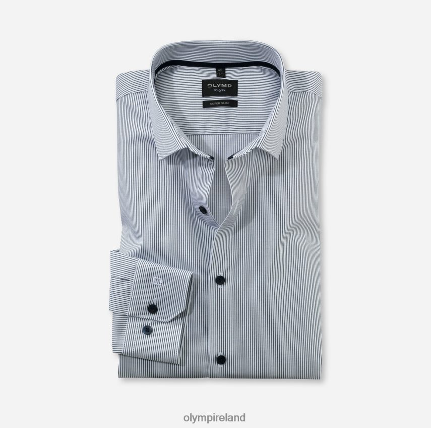 Clothing OLYMP No. Six Super Slim, Business Shirt, Modern Kent, Marine 24L846173