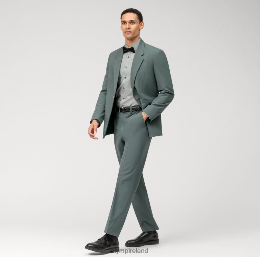 Clothing OLYMP No. Six Super Slim, Business Shirt, Modern Kent, Olive 24L84663