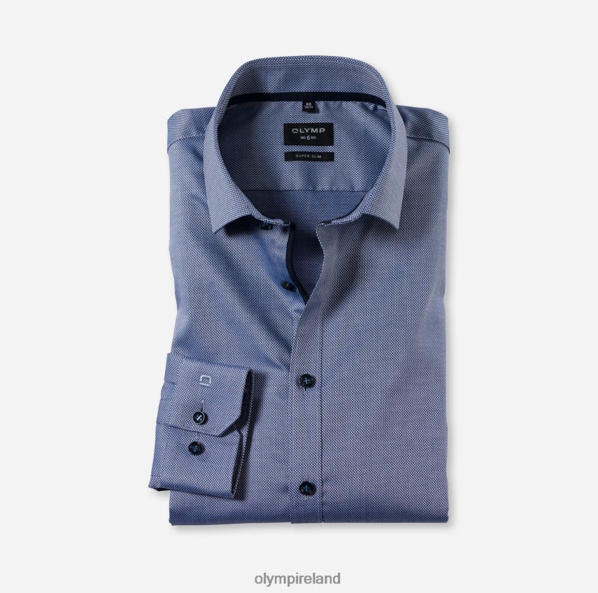 Clothing OLYMP No. Six Super Slim, Business Shirt, Modern Kent, Royal 24L846211