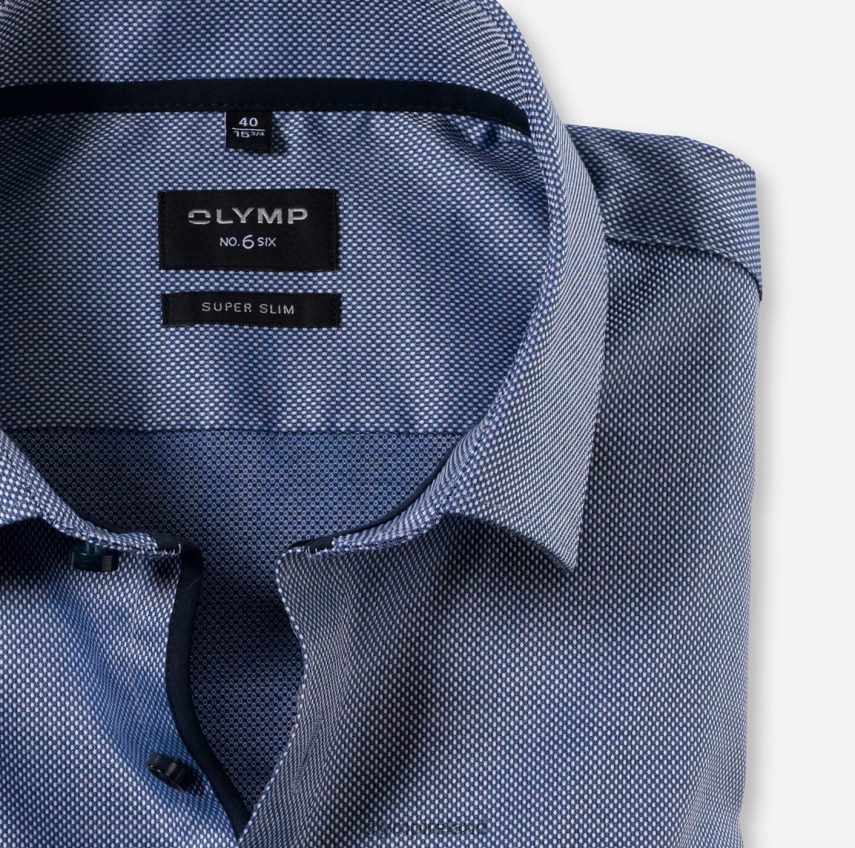 Clothing OLYMP No. Six Super Slim, Business Shirt, Modern Kent, Royal 24L846211