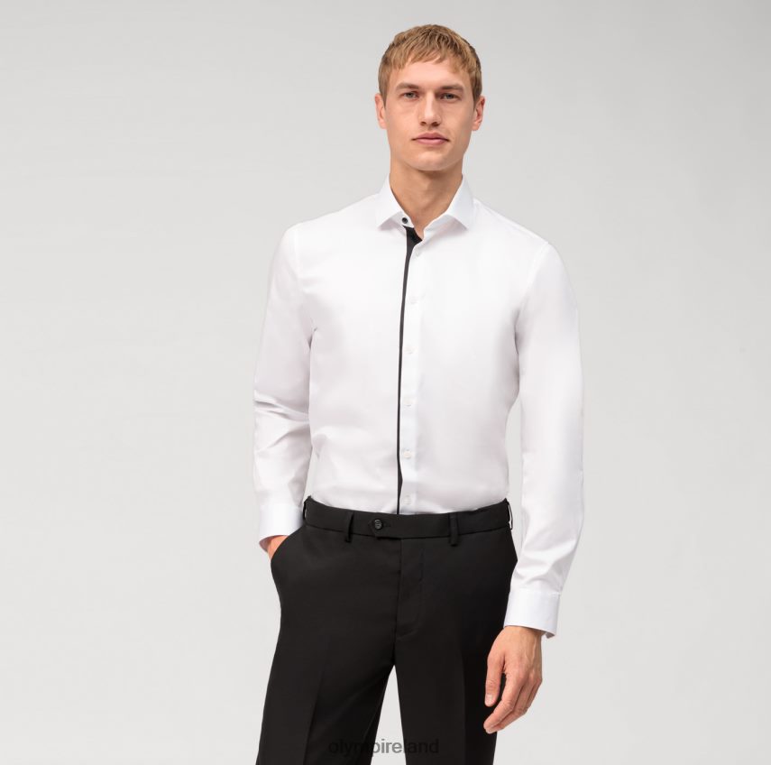 Clothing OLYMP No. Six Super Slim, Business Shirt, Modern Kent, White 24L846186
