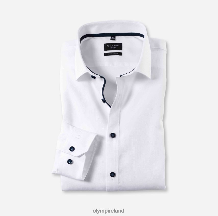 Clothing OLYMP No. Six Super Slim, Business Shirt, Modern Kent, White 24L846222