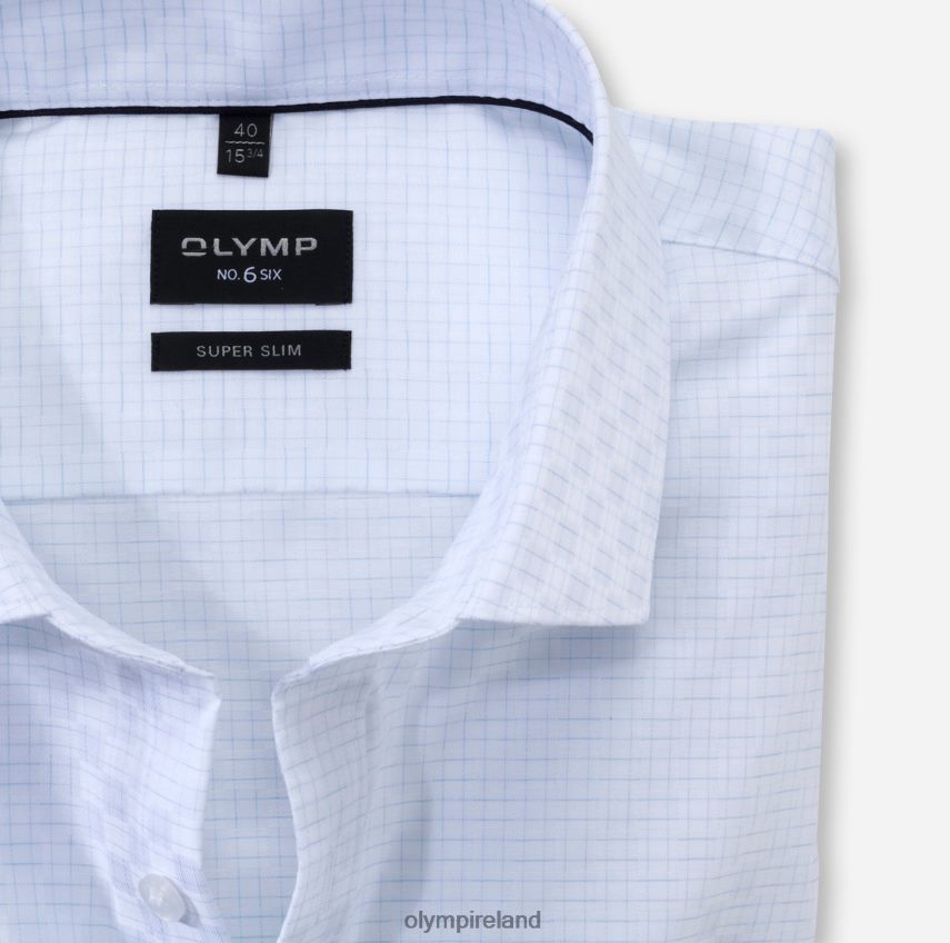Clothing OLYMP No. Six Super Slim, Business Shirt, Modern Kent, White 24L846239