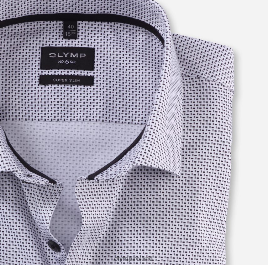 Clothing OLYMP No. Six Super Slim, Business Shirt, Modern Kent, White 24L84693