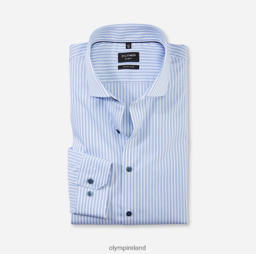 Clothing OLYMP No. Six Super Slim, Business Shirt, Royal Kent, Bleu 24L846231