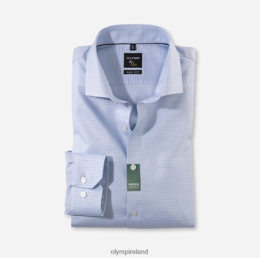 Clothing OLYMP No. Six Super Slim, Business Shirt, Royal Kent, Bleu 24L84659