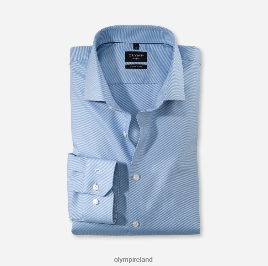 Clothing OLYMP No. Six Super Slim, Business Shirt, Royal Kent, Bleu 24L84685