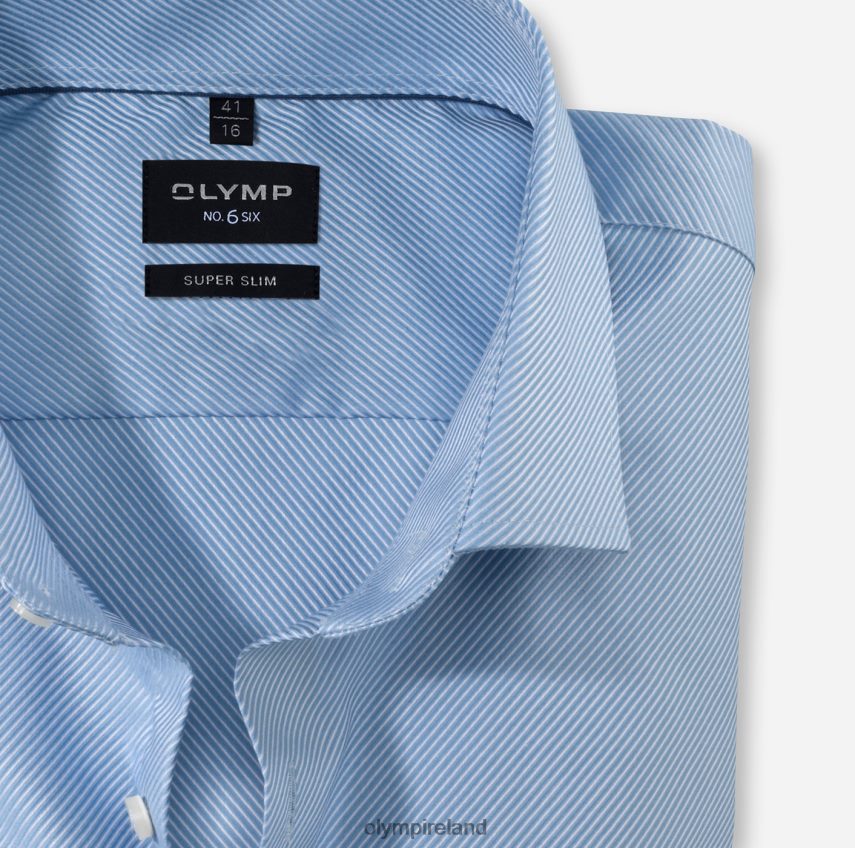 Clothing OLYMP No. Six Super Slim, Business Shirt, Royal Kent, Bleu 24L84685