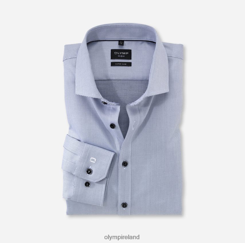 Clothing OLYMP No. Six Super Slim, Business Shirt, Royal Kent, Silver Grey 24L846255
