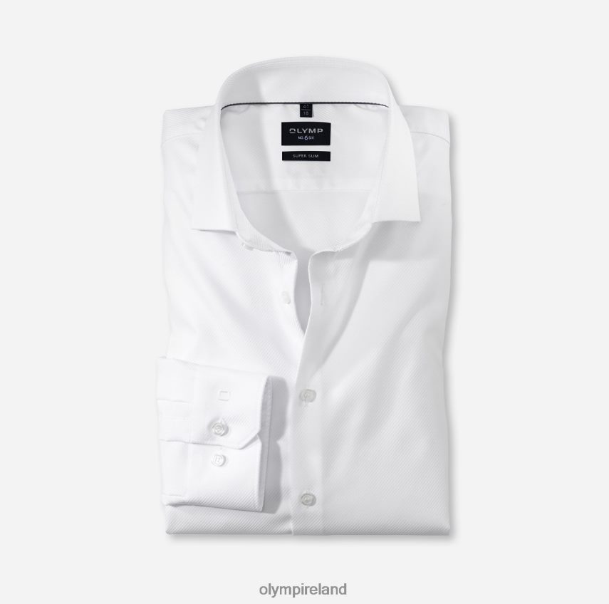 Clothing OLYMP No. Six Super Slim, Business Shirt, Royal Kent, White 24L84652