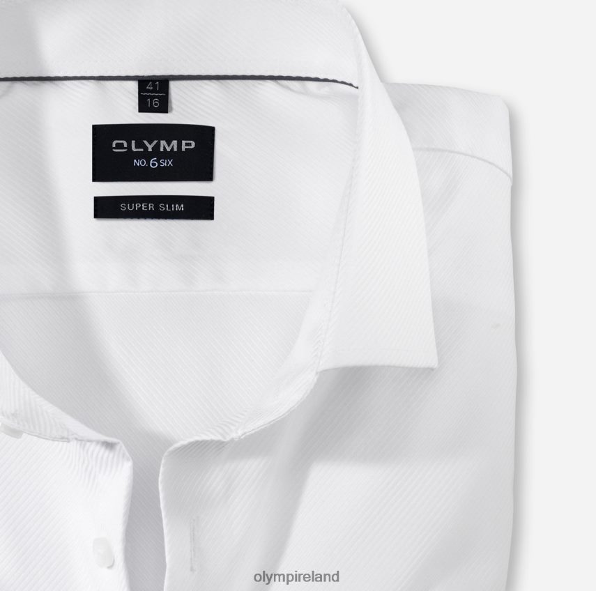 Clothing OLYMP No. Six Super Slim, Business Shirt, Royal Kent, White 24L84652