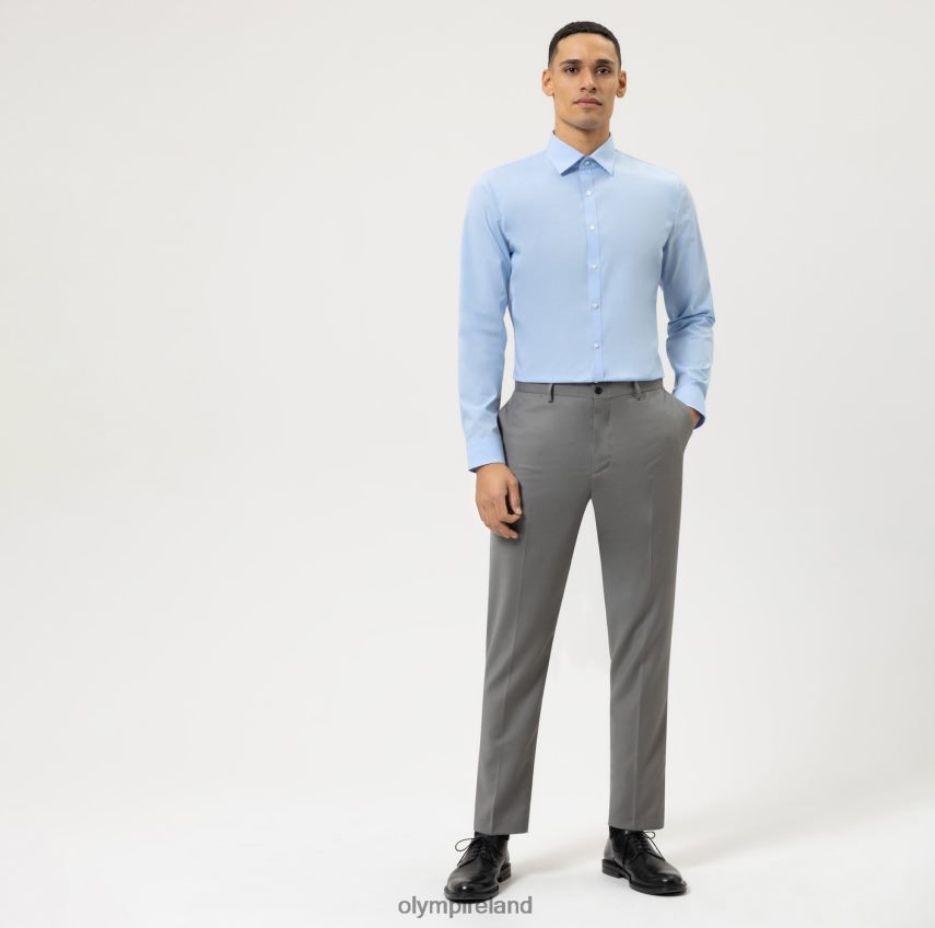 Clothing OLYMP No. Six Super Slim, Business Shirt, Under Button-Down, Light Blue 24L846282