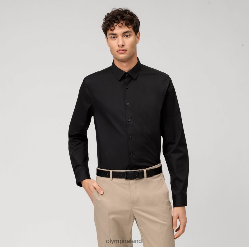 Clothing OLYMP No. Six Super Slim, Business Shirt, Urban Kent, Black 24L846189