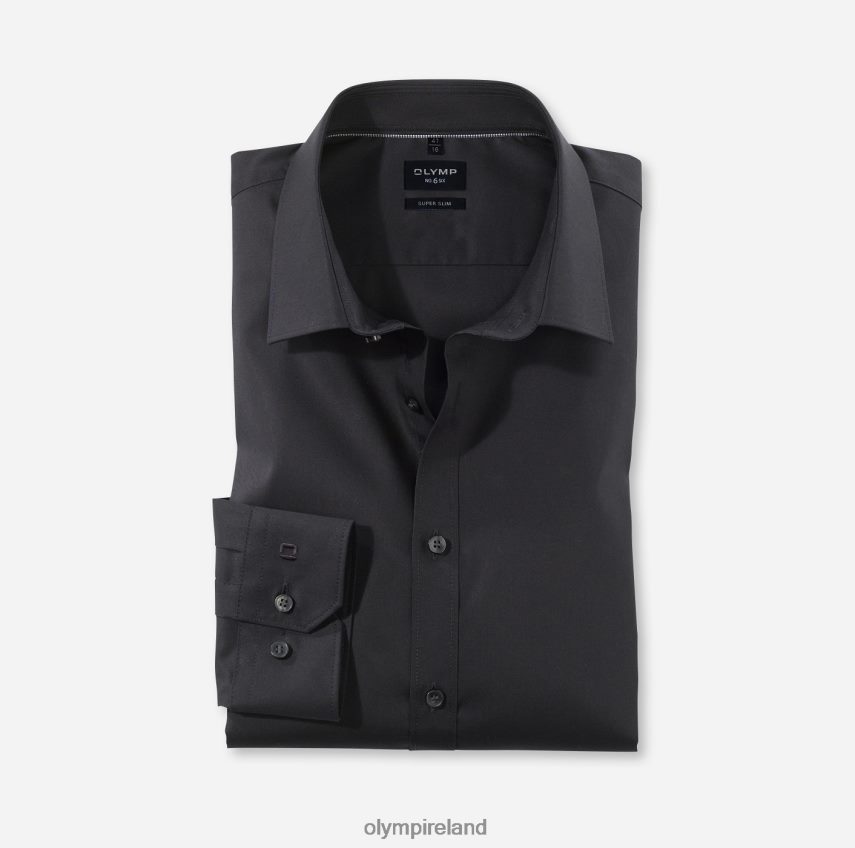 Clothing OLYMP No. Six Super Slim, Business Shirt, Urban Kent, Black 24L846269