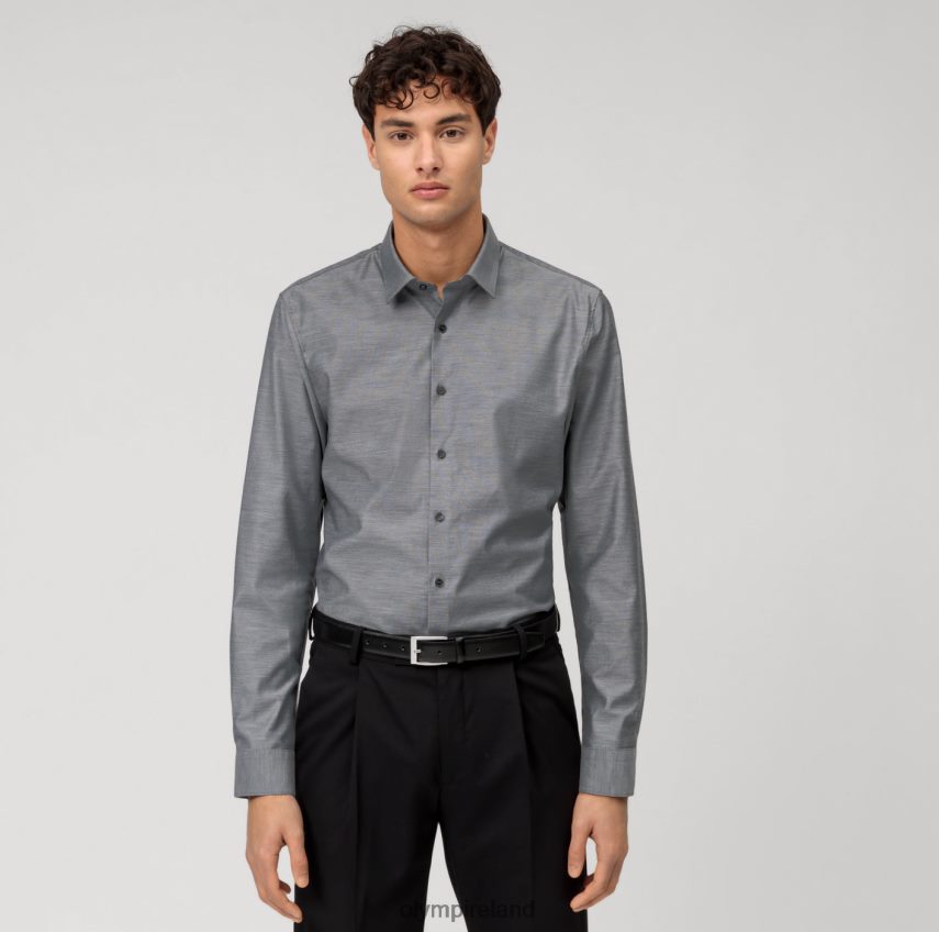 Clothing OLYMP No. Six Super Slim, Business Shirt, Urban Kent, Black 24L846284